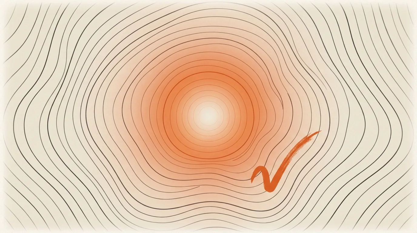 A warm ember glow — the return