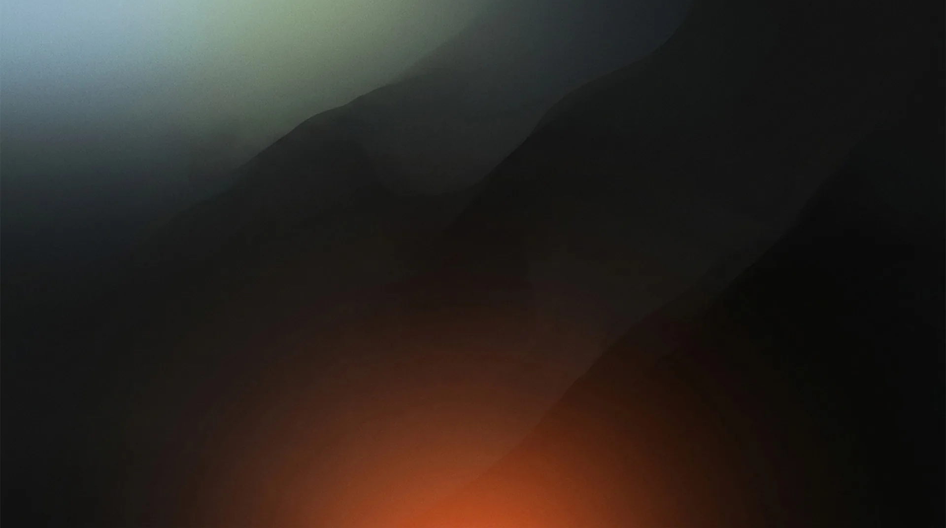 Deep dissolved dark atmosphere with a low warm ember glow